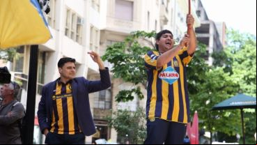 El banderazo canalla en Buenos Aires.