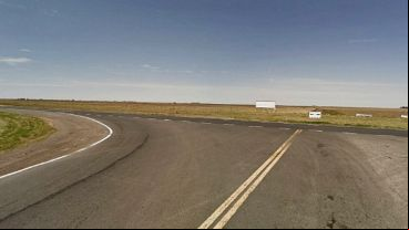 El cruce entre la ruta provincial Nº 3 y la ruta nacional Nº 7 donde se registró la colisión.