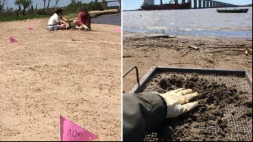 El trabajo de campo realizado en ambas márgenes del Paraná.