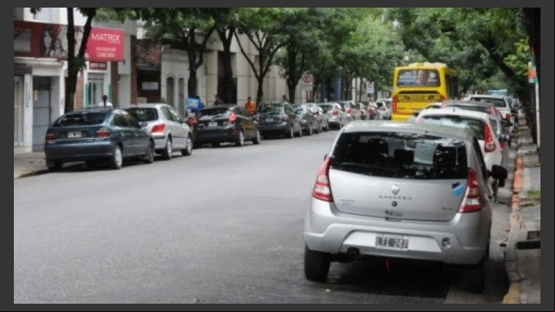 La mayor parte del parque automotor se encuentra parado.
