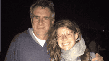 Agustín Rossi junto a su hija Delfina.