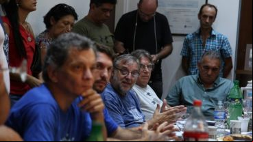 Organizaciones sindicales y sociales se reunieron para coordinar la marcha del jueves.
