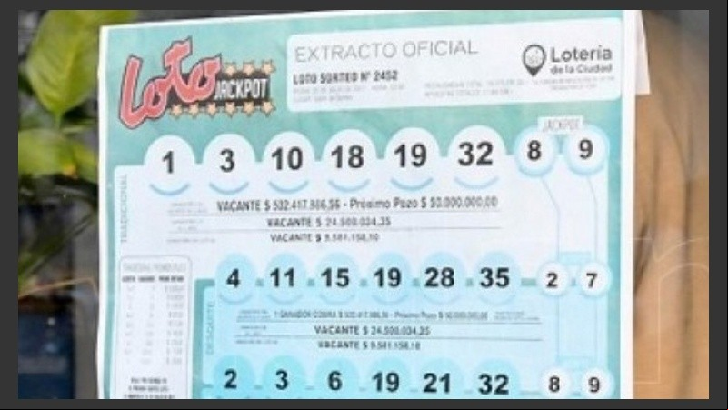 La jugada se hizo el 30 de diciembre pasado.