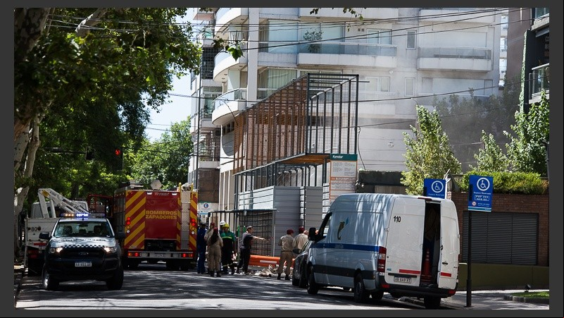 Los operarios de Litoral Gas trabajaban en la zona del escape.