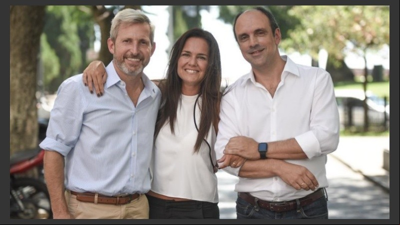 Frigerio llegó a Rosario para apoyar la fórmula candidata a la gobernación.