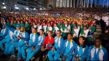 Postales de la ceremonia inaugural de los Juegos Suramericanos de Playa.