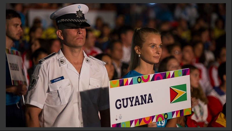 Postales de la ceremonia inaugural de los Juegos Suramericanos de Playa.