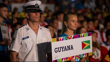 Postales de la ceremonia inaugural de los Juegos Suramericanos de Playa.