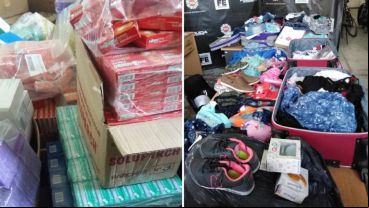 Incautaron mercadería y material de interés para la causa.