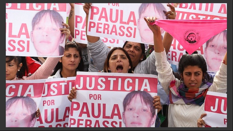 El masivo pedido de justicia afuera del Centro de Justicia Penal. 