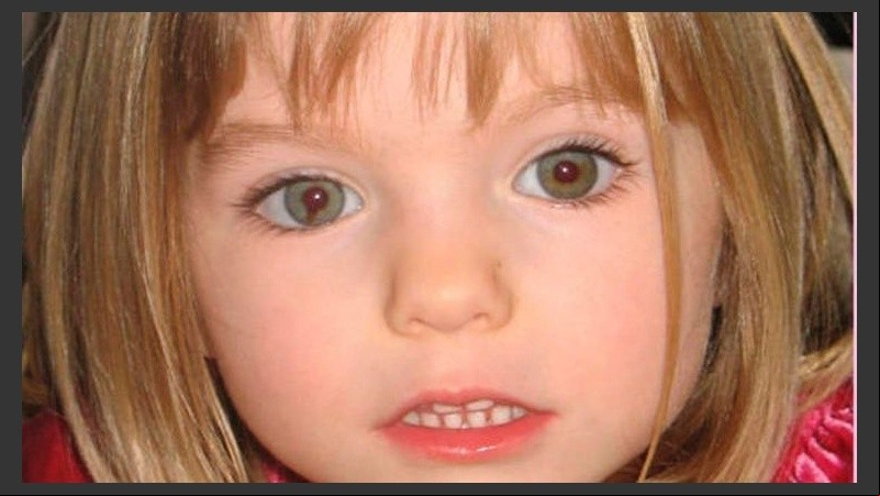 El rostro de Madeleine en 2007 cuando desapareció.