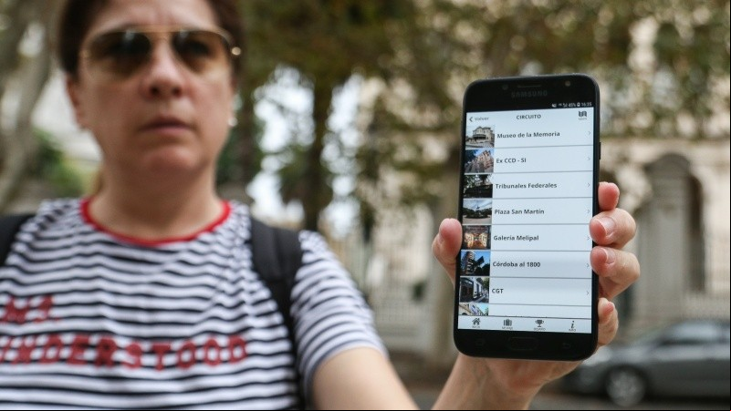 En la aplicación para celular 