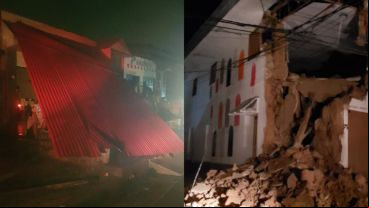 Algunas imágenes de las consecuencias del sismo.