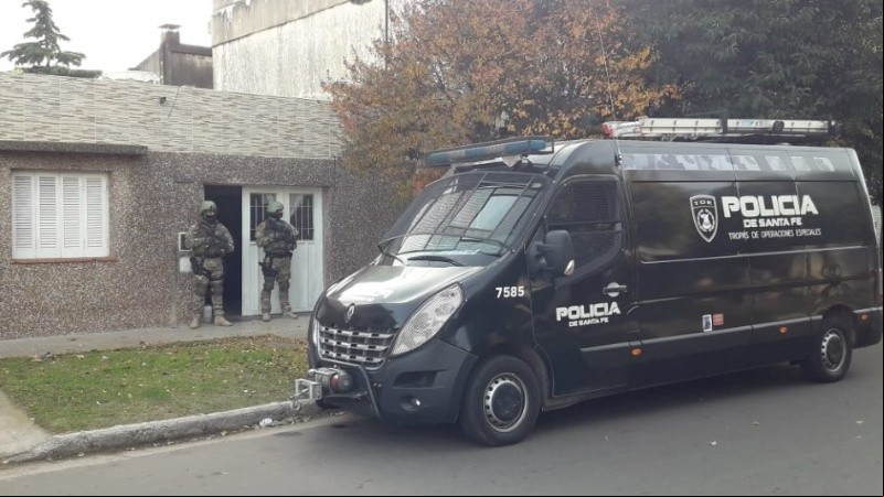 Otro de los inmuebles allanados este miércoles.