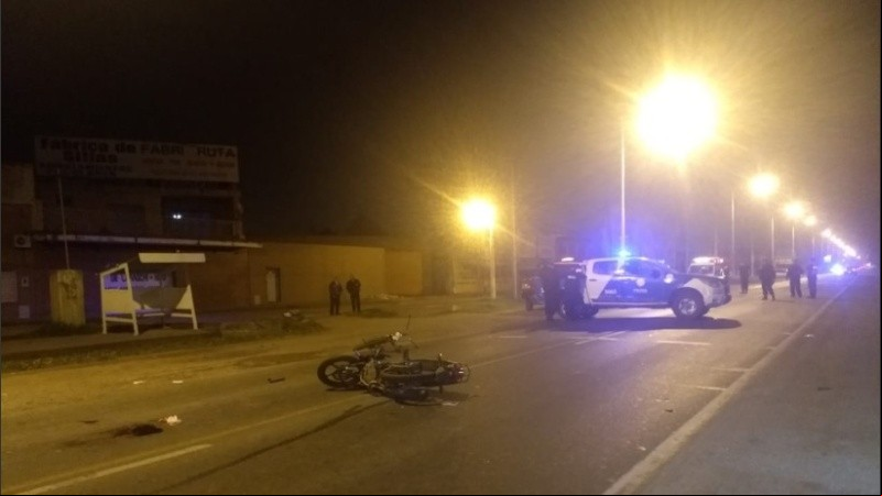 Trabajaban en el lugar una ambulancia y un móvil de la PDI. 