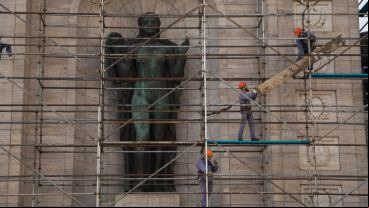 El Monumento se encuentra en obras hace meses.