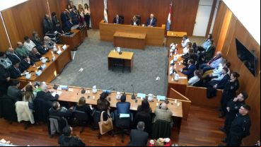 El Centro de Justicia Penal al momento de la lectura del fallo.