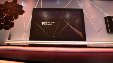 Así quedó el renovado estudio de Telenoche Rosario.