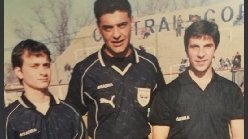 Eran tan jóvenes: Martín Baclini, Claudio Martín y Pablo Gavira. 