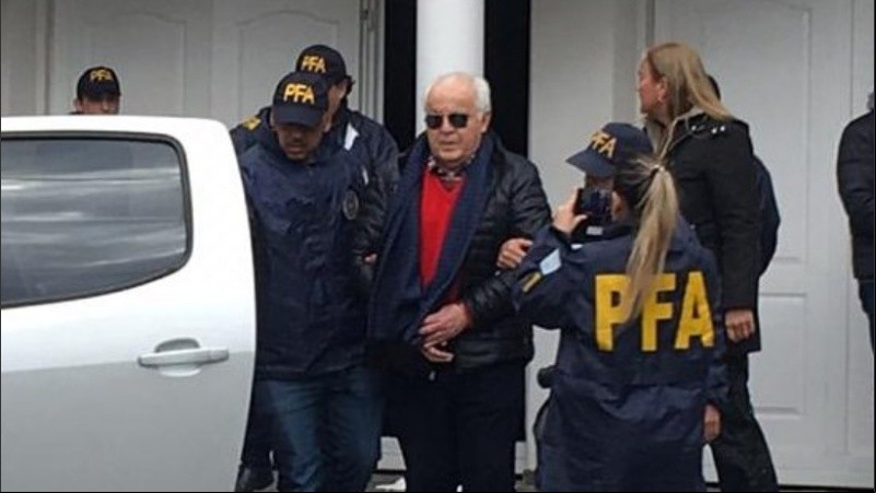 El momento de la detención de Juárez.