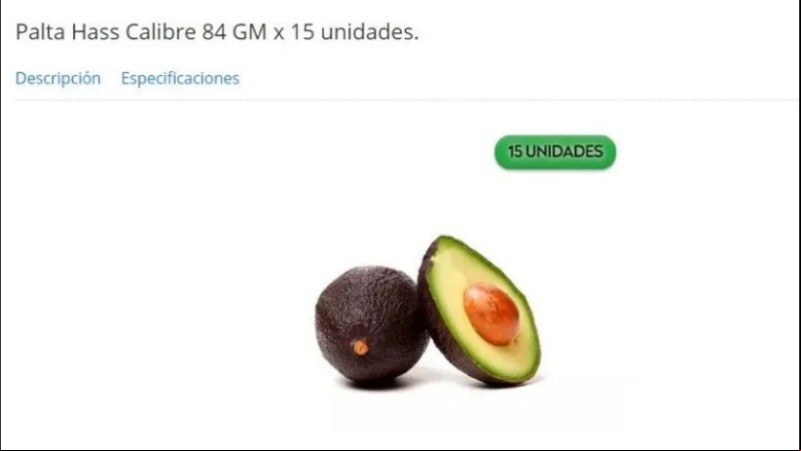 Sí, paltas en Garbarino. 