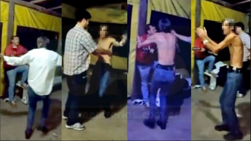 Parte de las imágenes del aberrante video. 