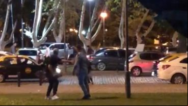 El momento de la balacera quedó registrado.