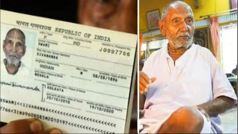 El hombre afirma que nació en la India colonial.