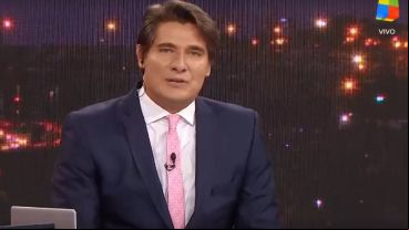 Andino hizo un descargo en el final del noticiero.