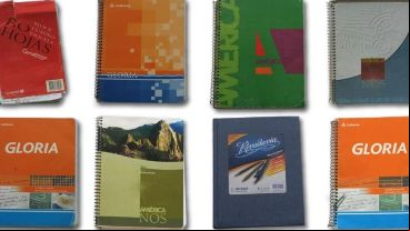 Los cuadernos con las anotaciones de Centeno.