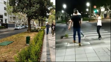 El cantero central nuevo fue vandalizado durante la noche.