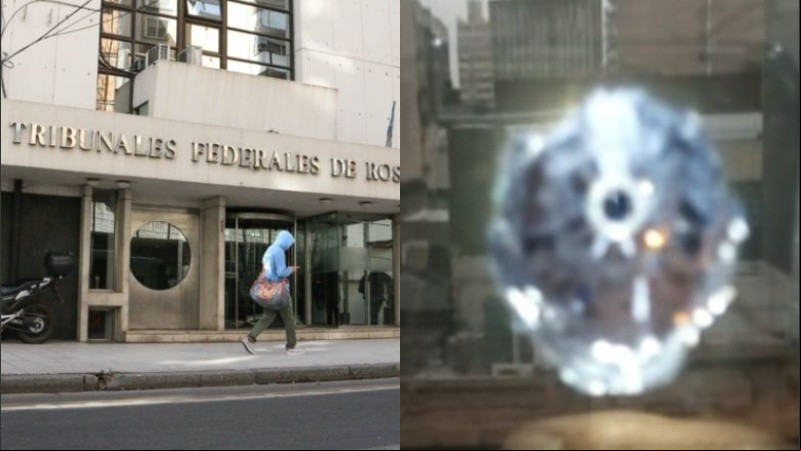 El orificio fue detectado el pasado lunes por empleados judiciales.