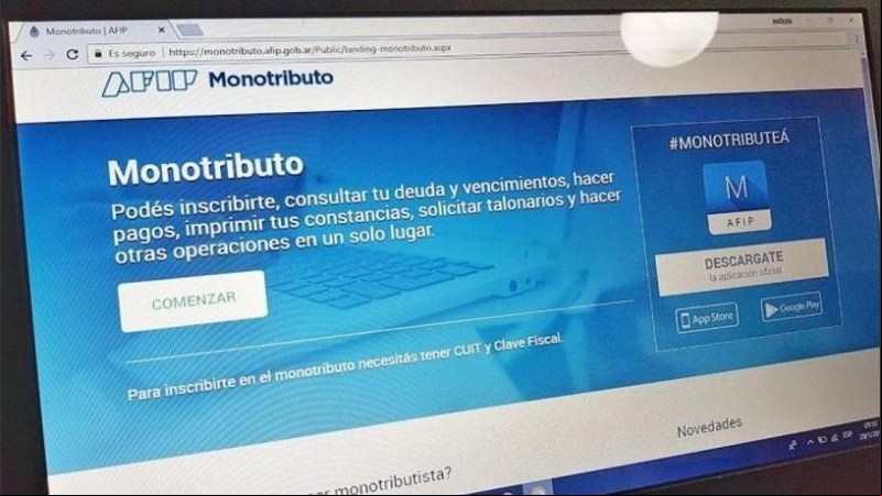 La AFIP actualizó las escalas del Nuevo Régimen de Monotributo.