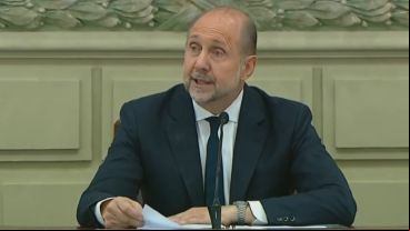 Perotti durante el discurso de este miércoles.
