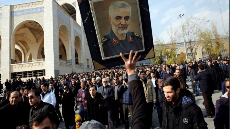 Movilizaciones en Irán por el asesinato del general Soleimani. 