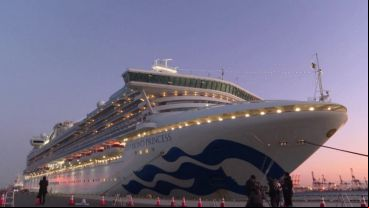 El crucero en el que viaja el argentino contagiado de coronavirus.