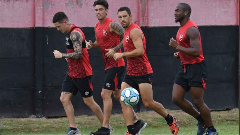 El entrenamiento del miércoles. 
