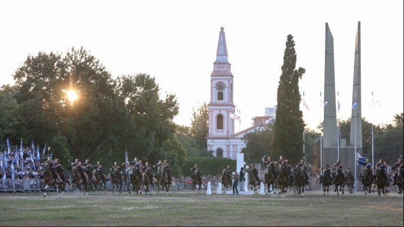 El acto por el 207º aniversario del Combate de San Lorenzo este sábado por la tarde.