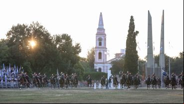 El acto por el 207º aniversario del Combate de San Lorenzo este sábado por la tarde.