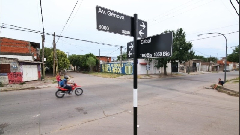 El lugar en el que ocurrió el triple crimen en Empalme Graneros. 