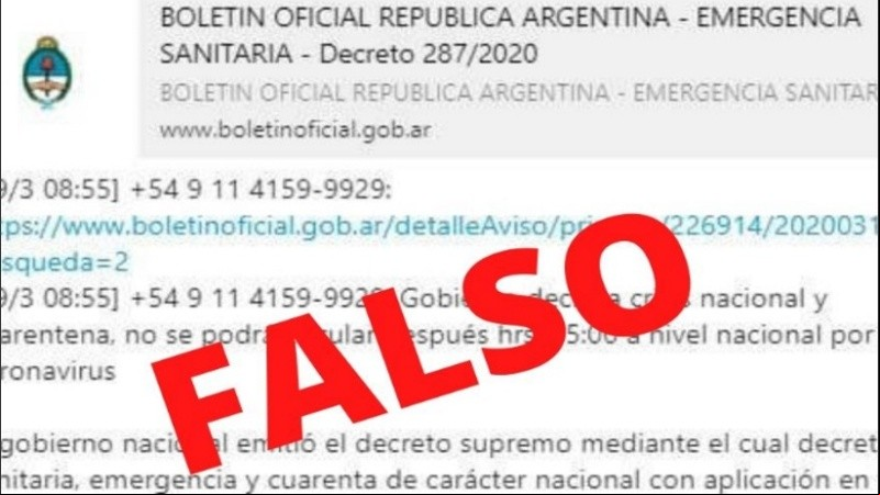 La fiscal sostuvo que la difusión del falso contenido puede generar “alarma” en la población y constituir un delito de acción pública.
