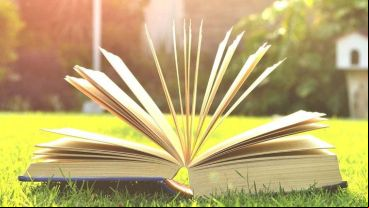 Un buen libro en el patio de casa, una opción para este día de cuarentena y calor.