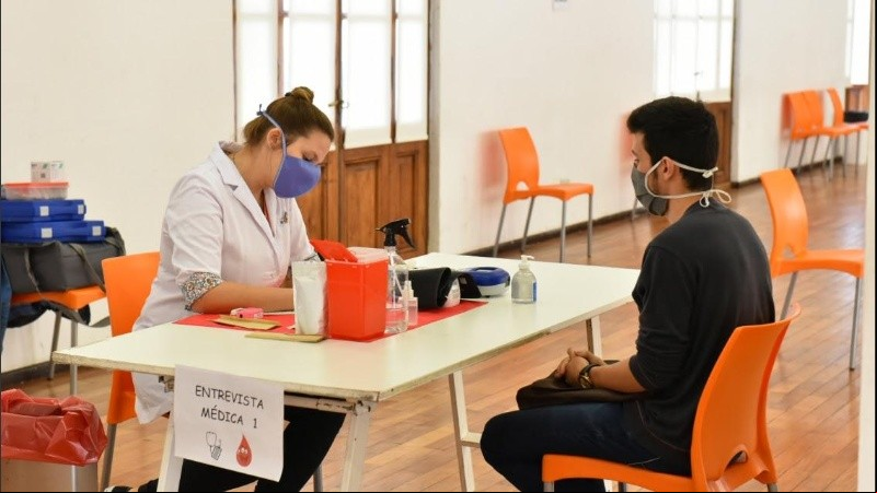 Una nueva campaña de donación de sangre en Rosario. 