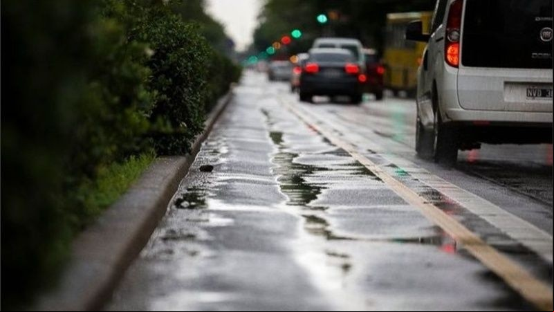 Las lluvias llegaron sobre el final de la tarde.