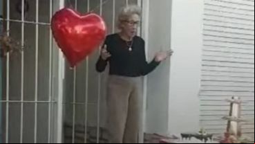 Mireyra y la emoción del festejo.