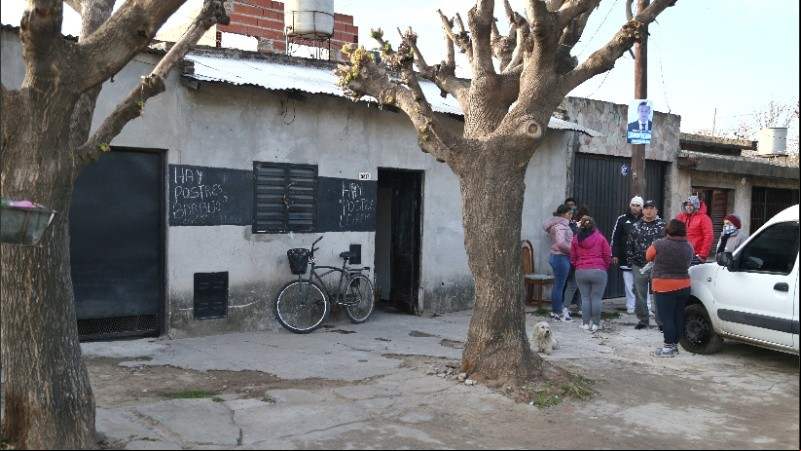 El lugar donde fue asesinado el hombre de 69 años. 