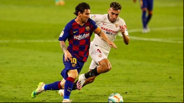 Messi y Barcelona no pudieron con Sevilla esta vez.