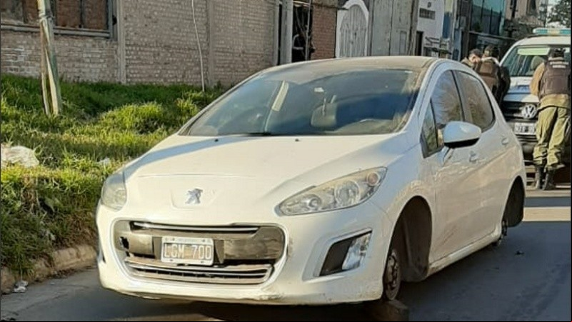 El auto utilizado en el crimen del ex concejal.
