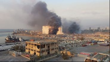Todo quedó devastado alrededor del lugar de la explosión.