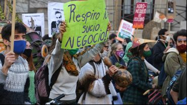 La marcha contra las quemas recorrió las calles de la ciudad.